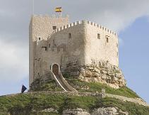 A view of the Castle of Curiel de Duero